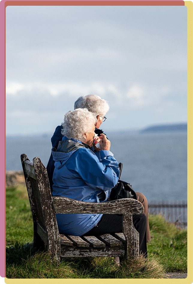 elderly women outside