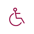 red wheelchair icon