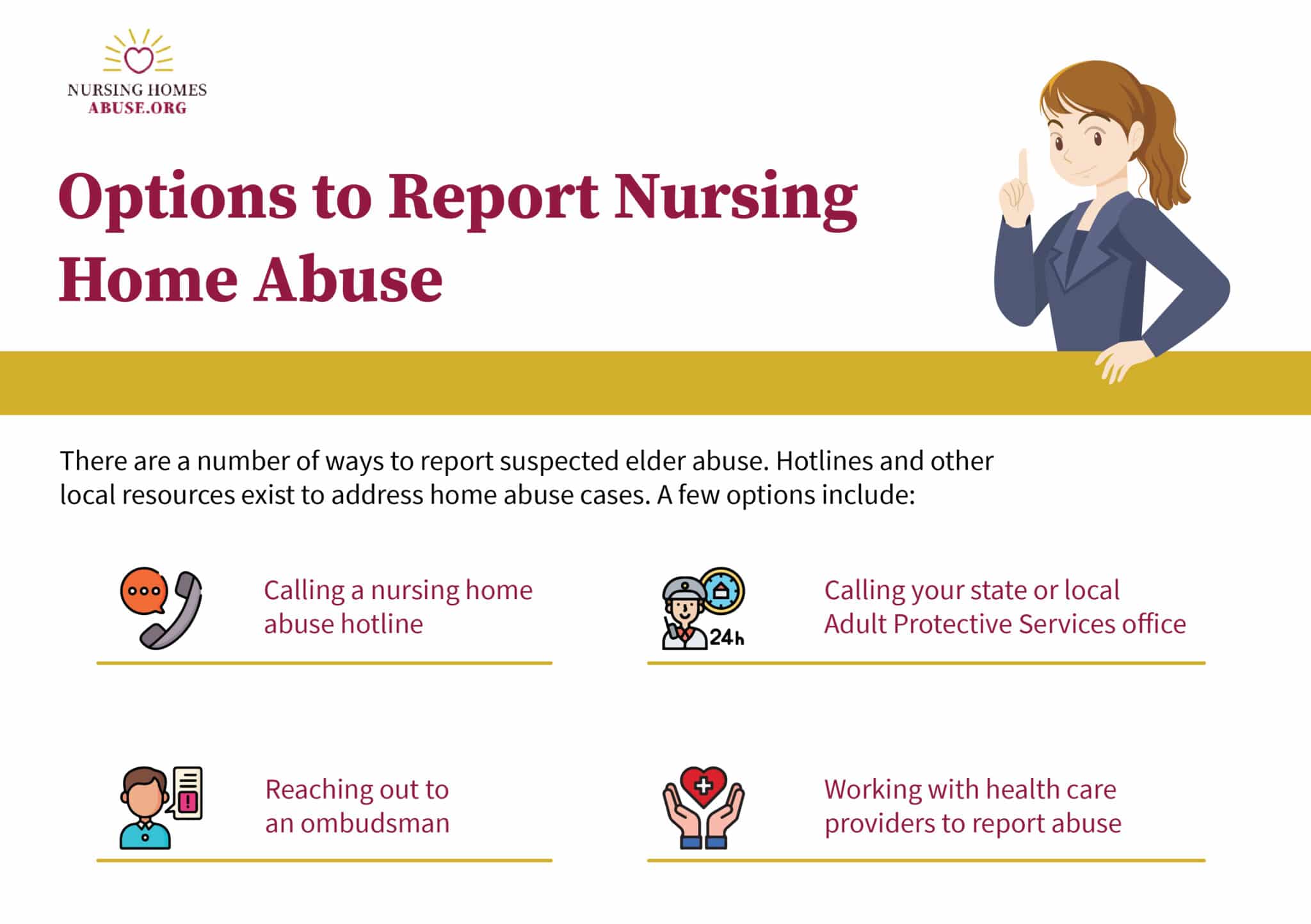 Nursing Home Abuse Reporting - Hotlines & Reporting Options